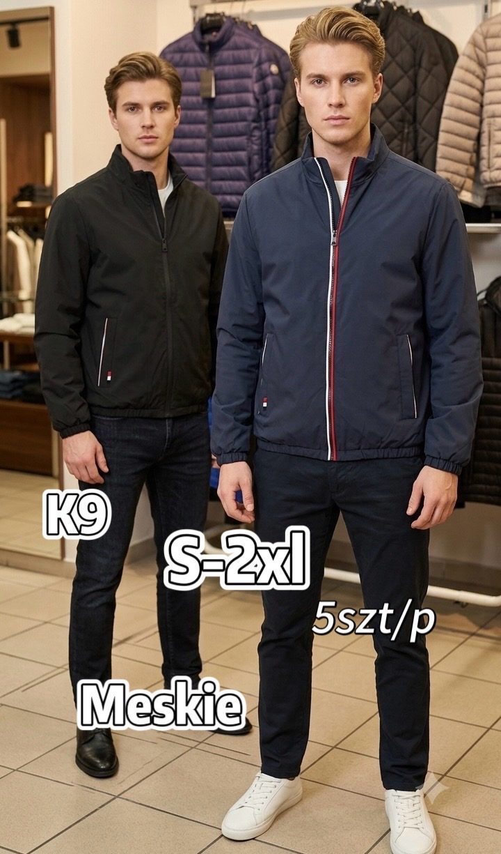 Kurtki MĘSKA_ Size s-2xl_ paczka 5szt_1kolor 8605627
