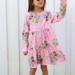 Sukienki DZIECIĘCA size 3-12 lat_ paczka 6szt _1 kolor 8605632
