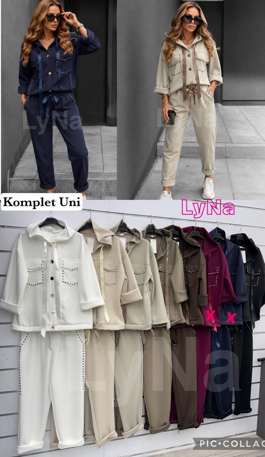 Komplety Damskie wloskie _size uni paczka 6szt_mix kolor 8605634