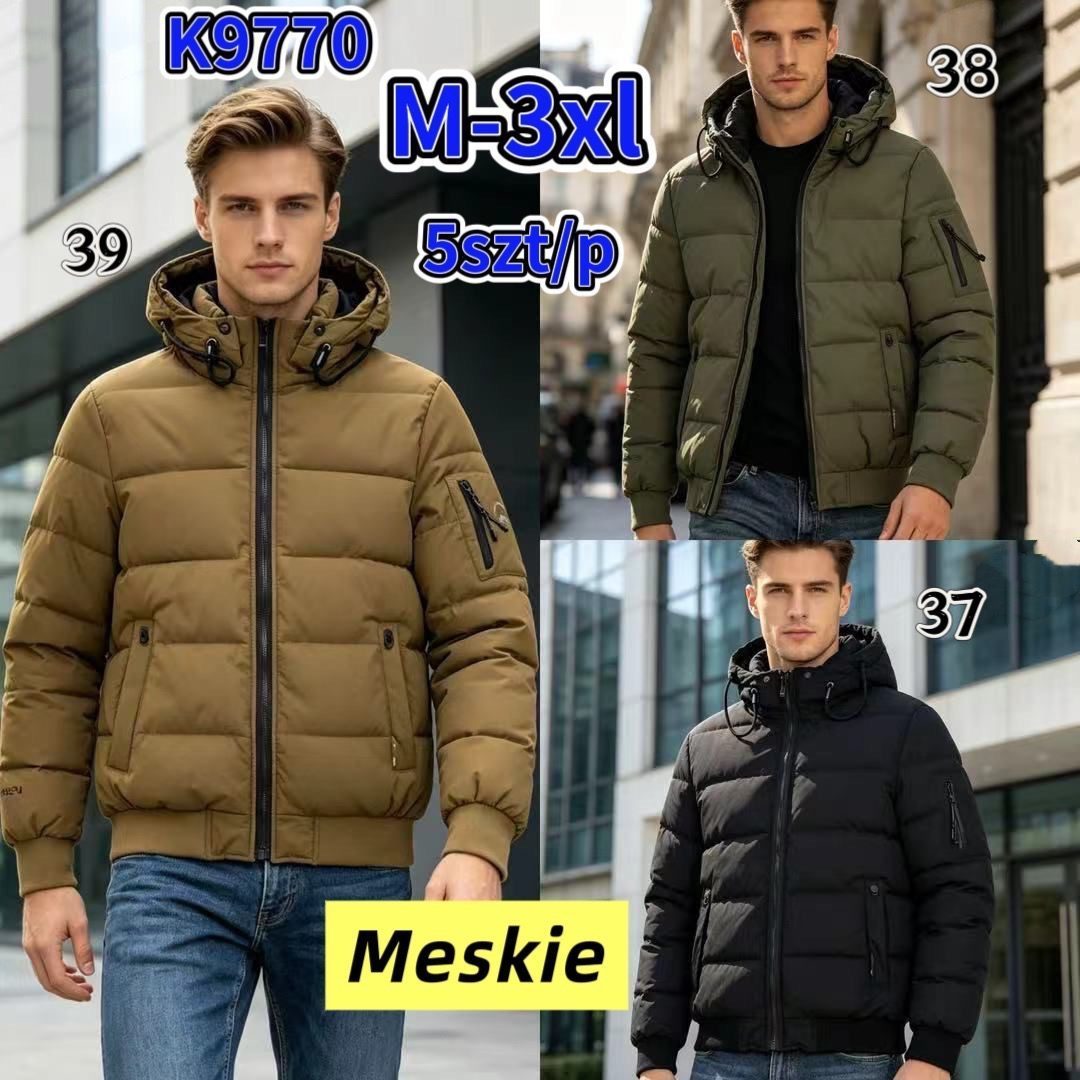 Kurtki MĘSKA_ Size m-3xl_ paczka 5szt_1kolor 8605667