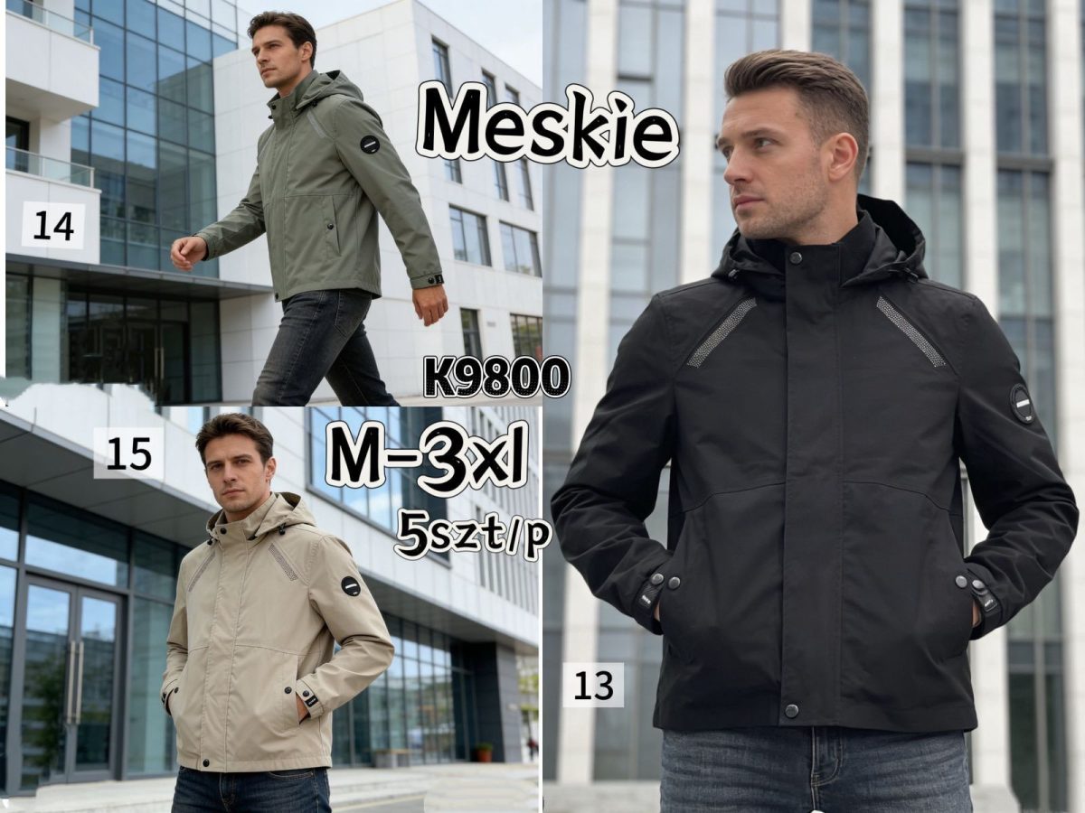 Kurtki MĘSKA_ Size m-3xl_ paczka 5szt_1kolor 8605674