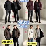 Kurtki MĘSKA_ Size m-3xl_ paczka 5szt_1kolor 8605679