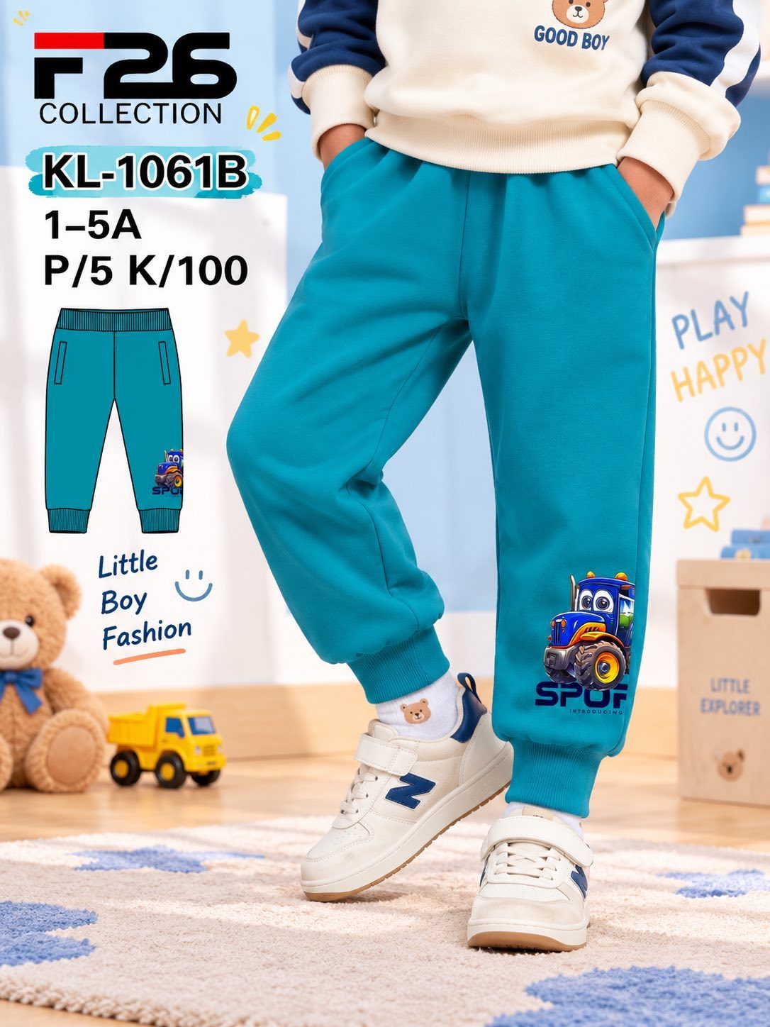Spodnie DZIECIĘCA size 1-5 lat_ paczka 5szt _1 kolor 8606013