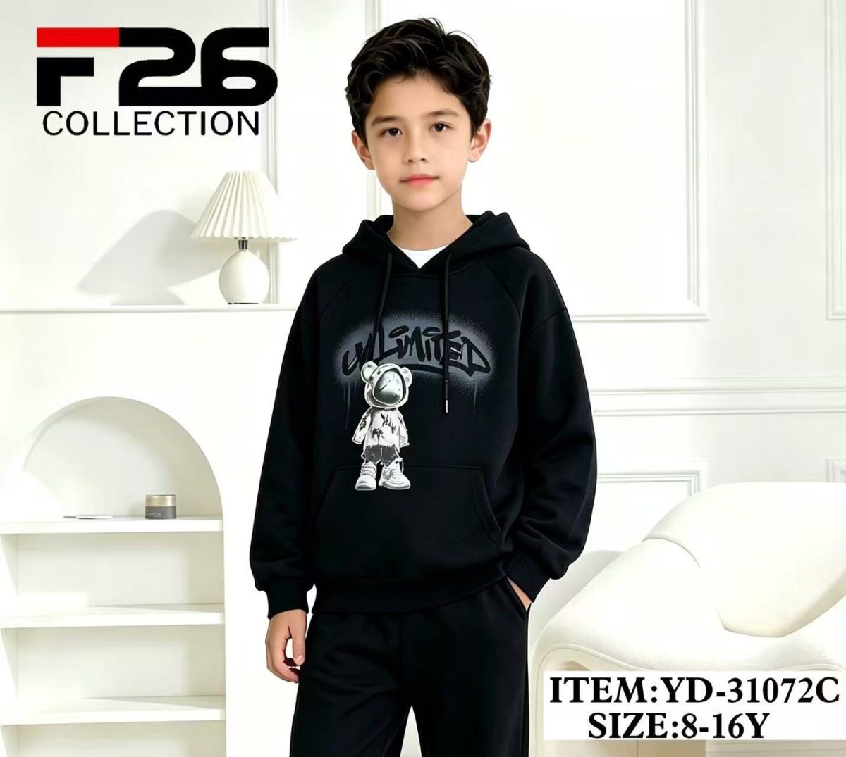 Bluza DZIECIĘCA size 8-16 lat_ paczka 5szt _1 kolor 8606034