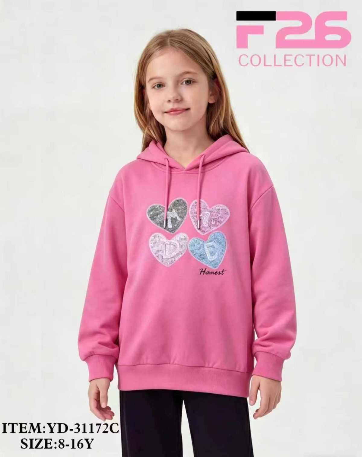 Bluza DZIECIĘCA size 8-16 lat_ paczka 5szt _1 kolor 8606049