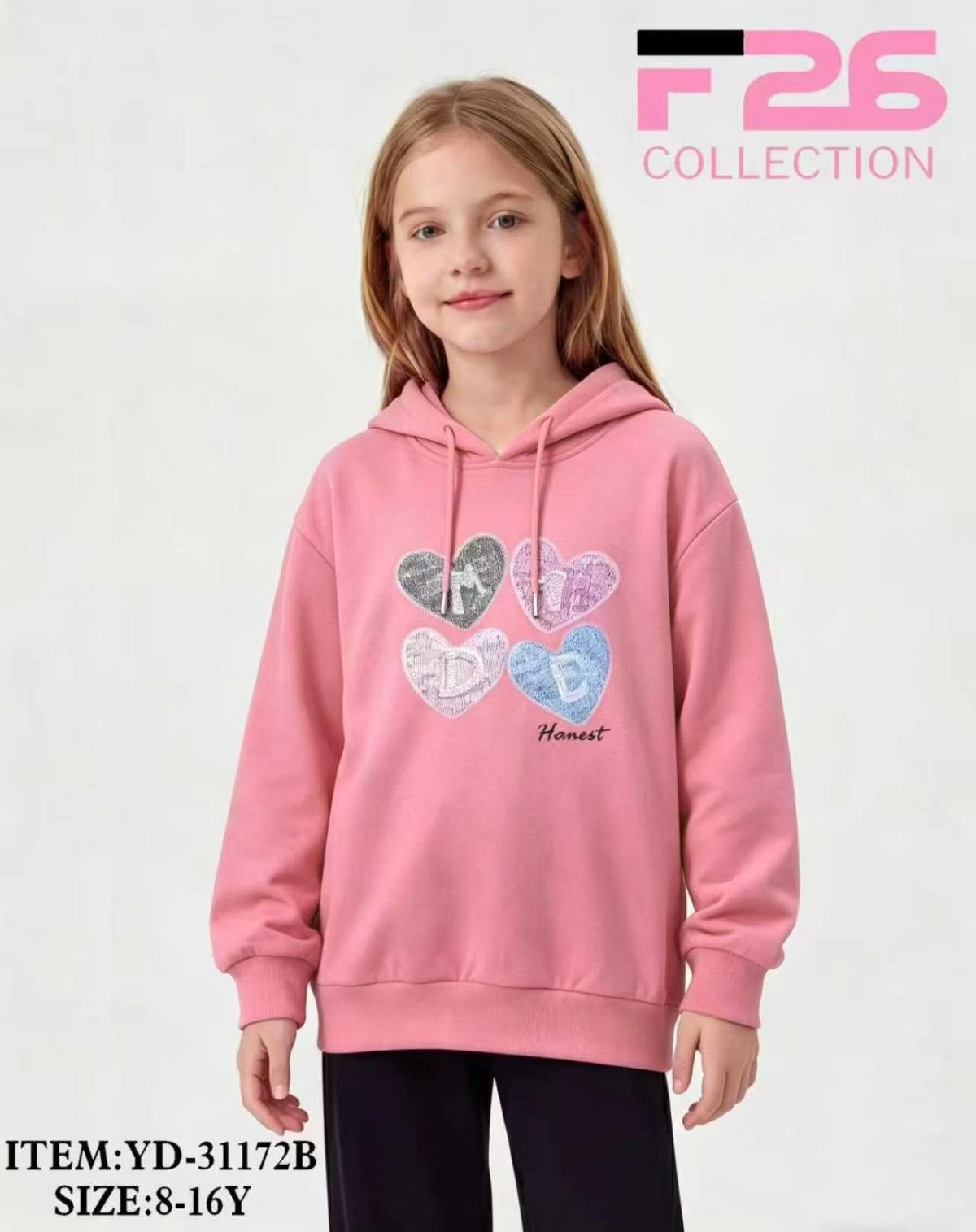 Bluza DZIECIĘCA size 8-16 lat_ paczka 5szt _1 kolor 8606050