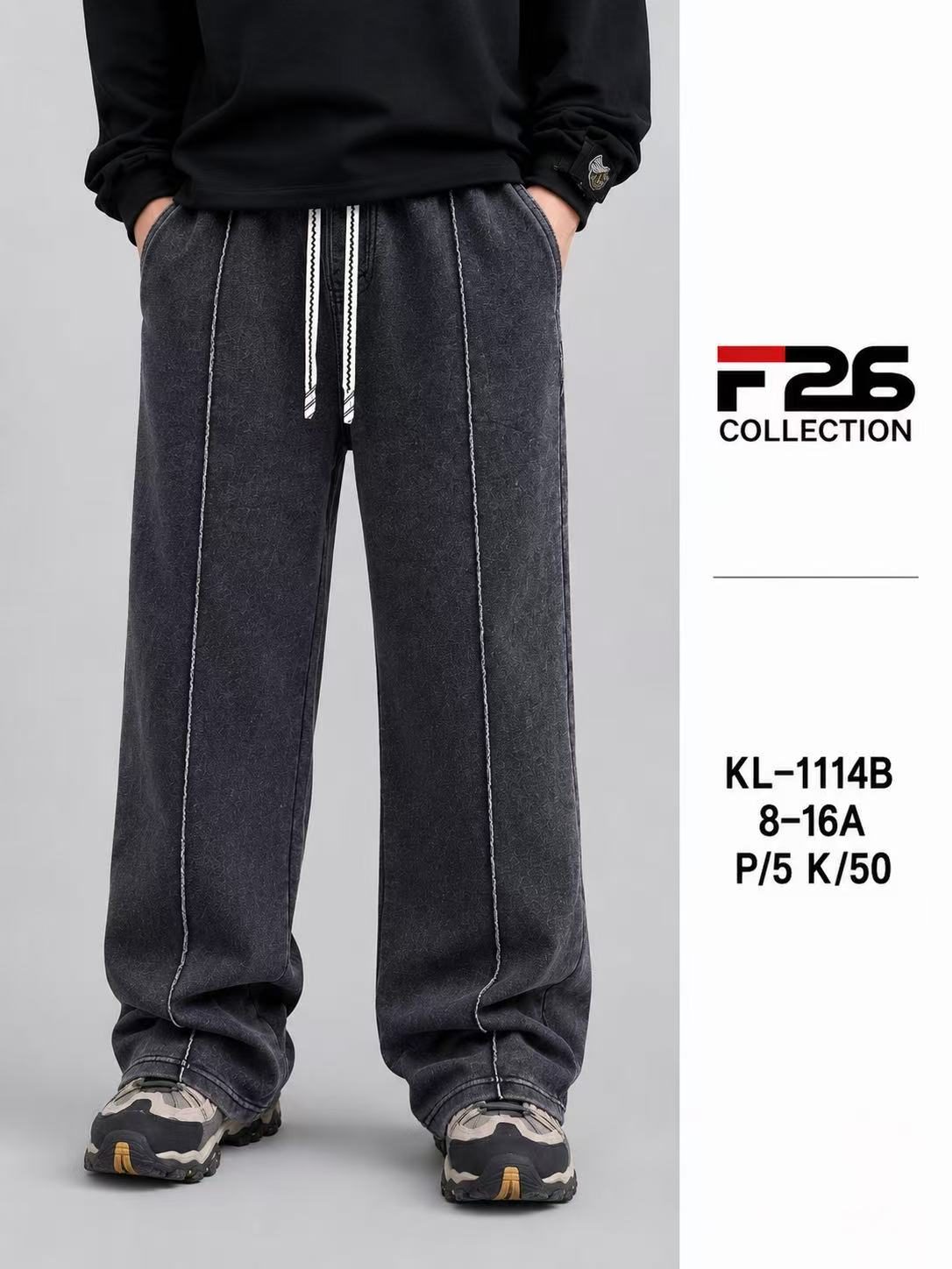 Spodnie DZIECIĘCA size 8-16 lat_ paczka 5szt _1 kolor 8606089