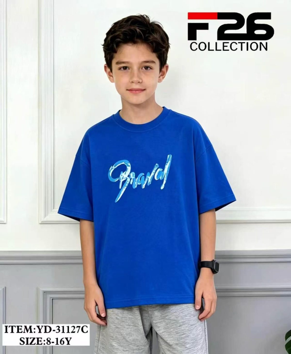 Bluzka DZIECIĘCA size 8-16 lat_ paczka 5szt _1 kolor 8606100