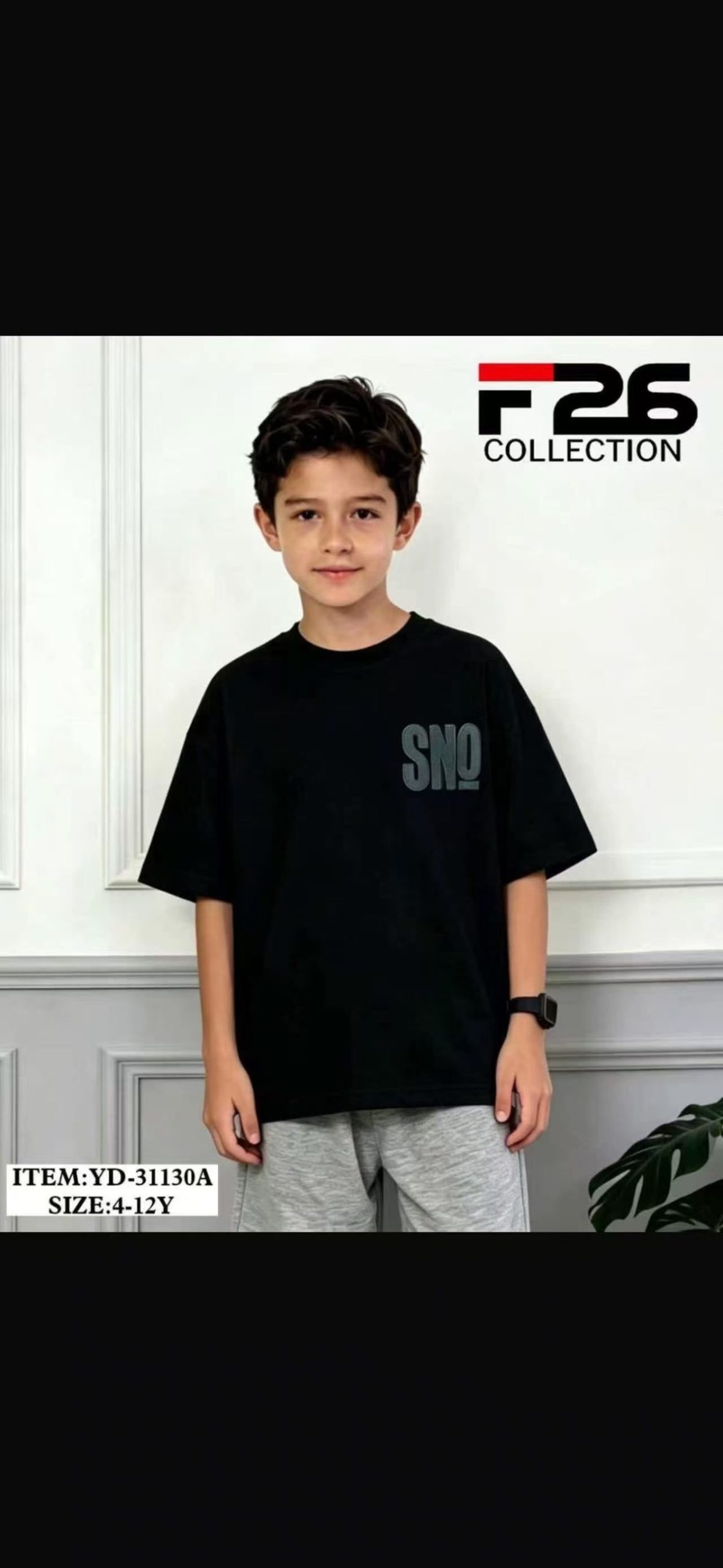 Bluzka DZIECIĘCA size 4-12 lat_ paczka 5szt _1 kolor 8606112