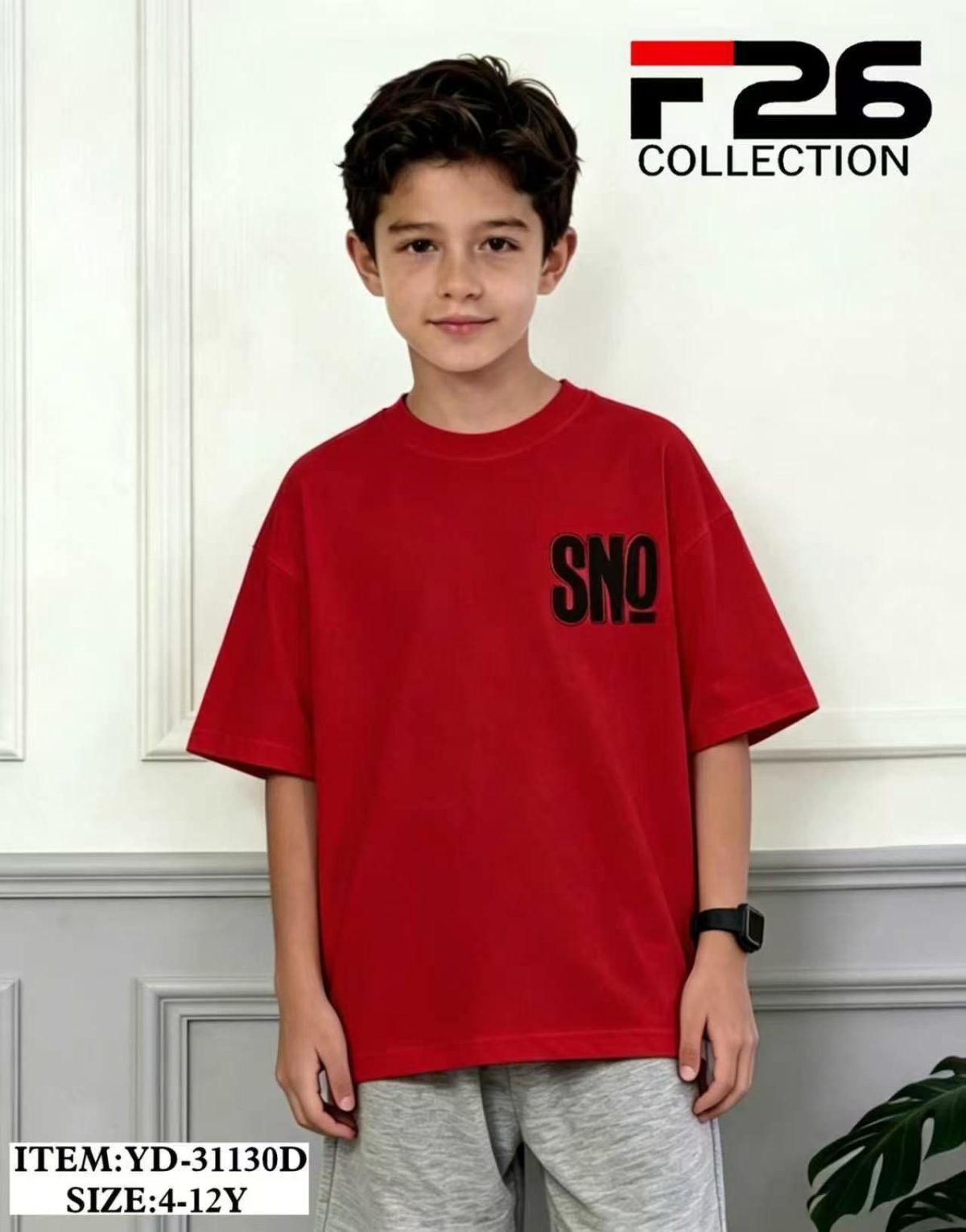 Bluzka DZIECIĘCA size 4-12 lat_ paczka 5szt _1 kolor 8606114