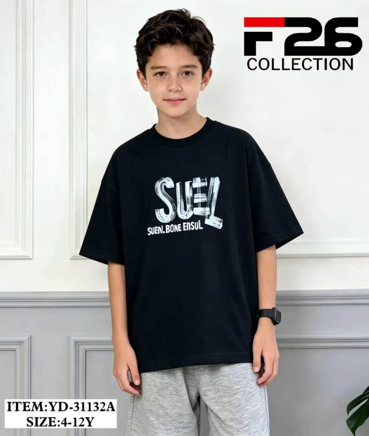 Bluzka DZIECIĘCA size 4-12 lat_ paczka 5szt _1 kolor 8606119