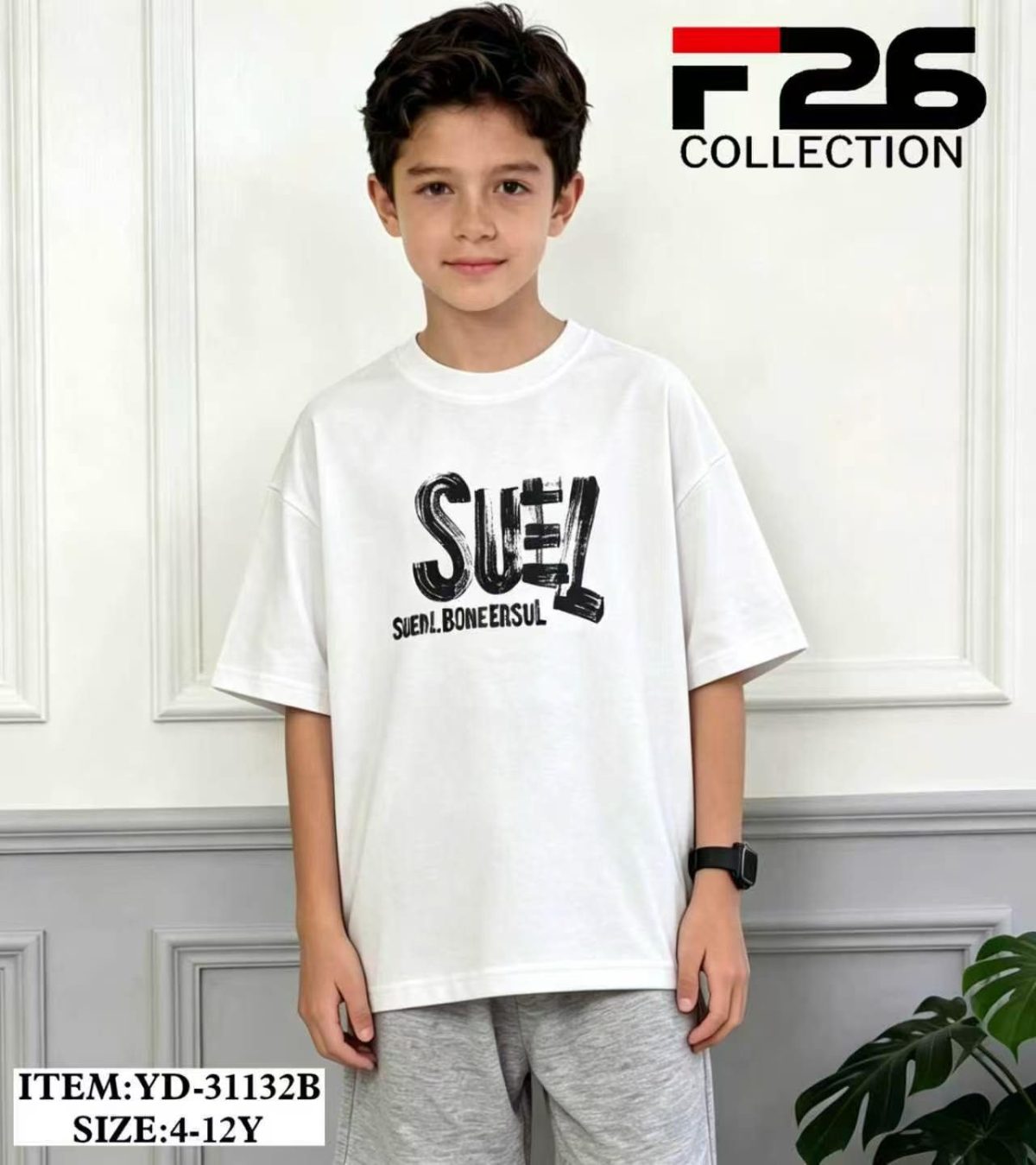 Bluzka DZIECIĘCA size 4-12 lat_ paczka 5szt _1 kolor 8606120