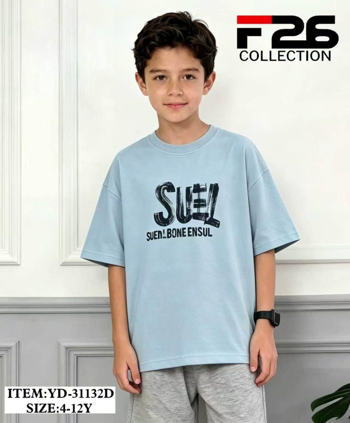 Bluzka DZIECIĘCA size 4-12 lat_ paczka 5szt _1 kolor 8606134