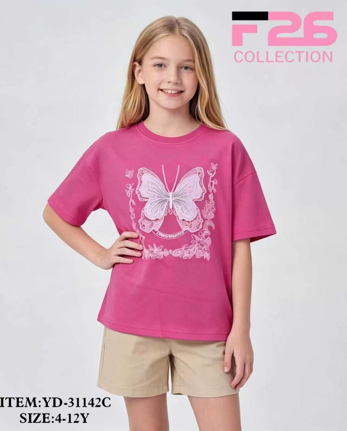 Bluzka DZIECIĘCA size 4-12 lat_ paczka 5szt _1 kolor 8606136