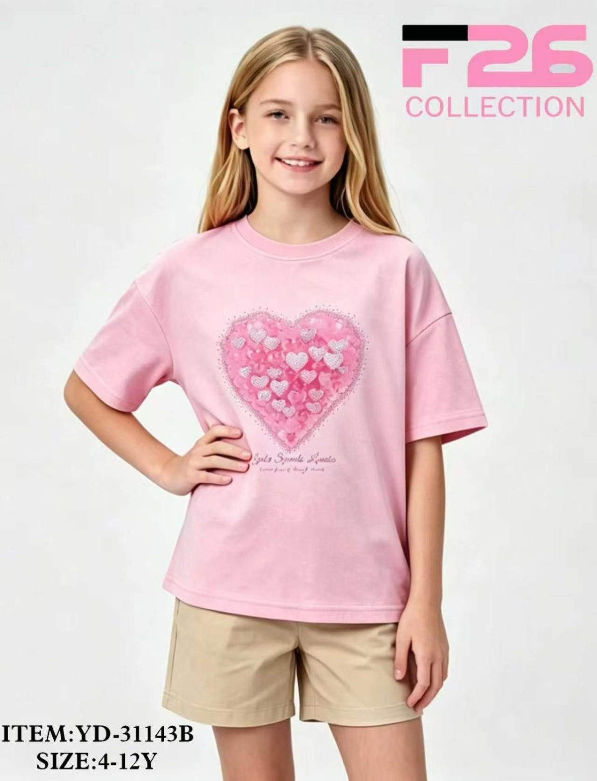 Bluzka DZIECIĘCA size 4-12 lat_ paczka 5szt _1 kolor 8606138