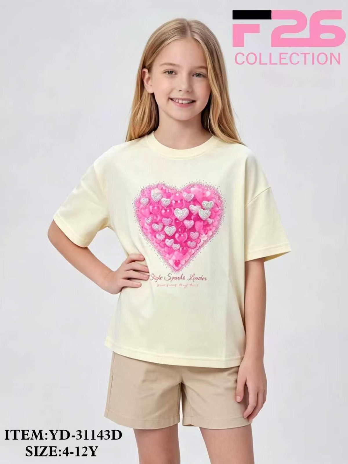 Bluzka DZIECIĘCA size 4-12 lat_ paczka 5szt _1 kolor 8606140
