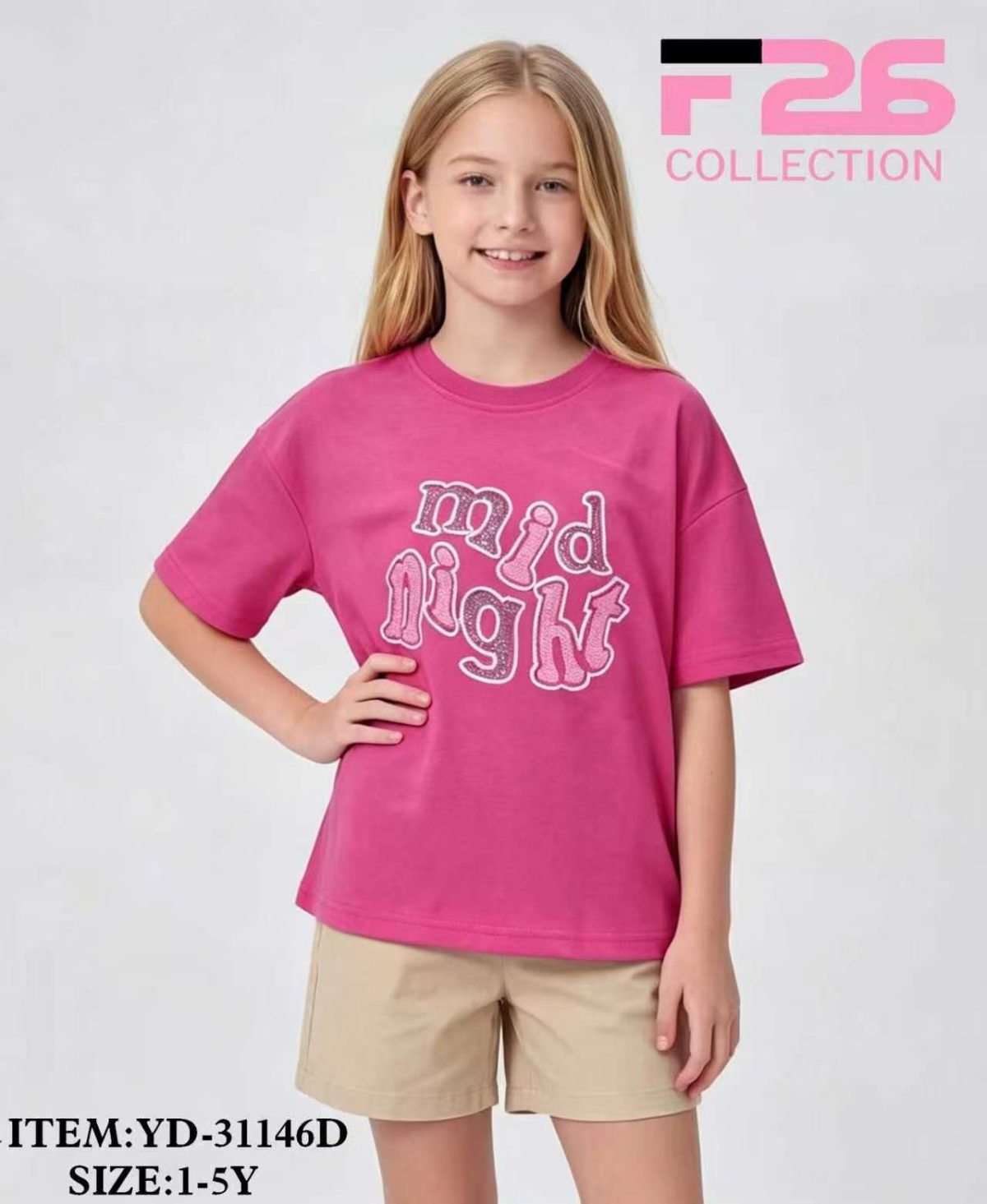 Bluzka DZIECIĘCA size 1-5 lat_ paczka 5szt _1 kolor 8606143
