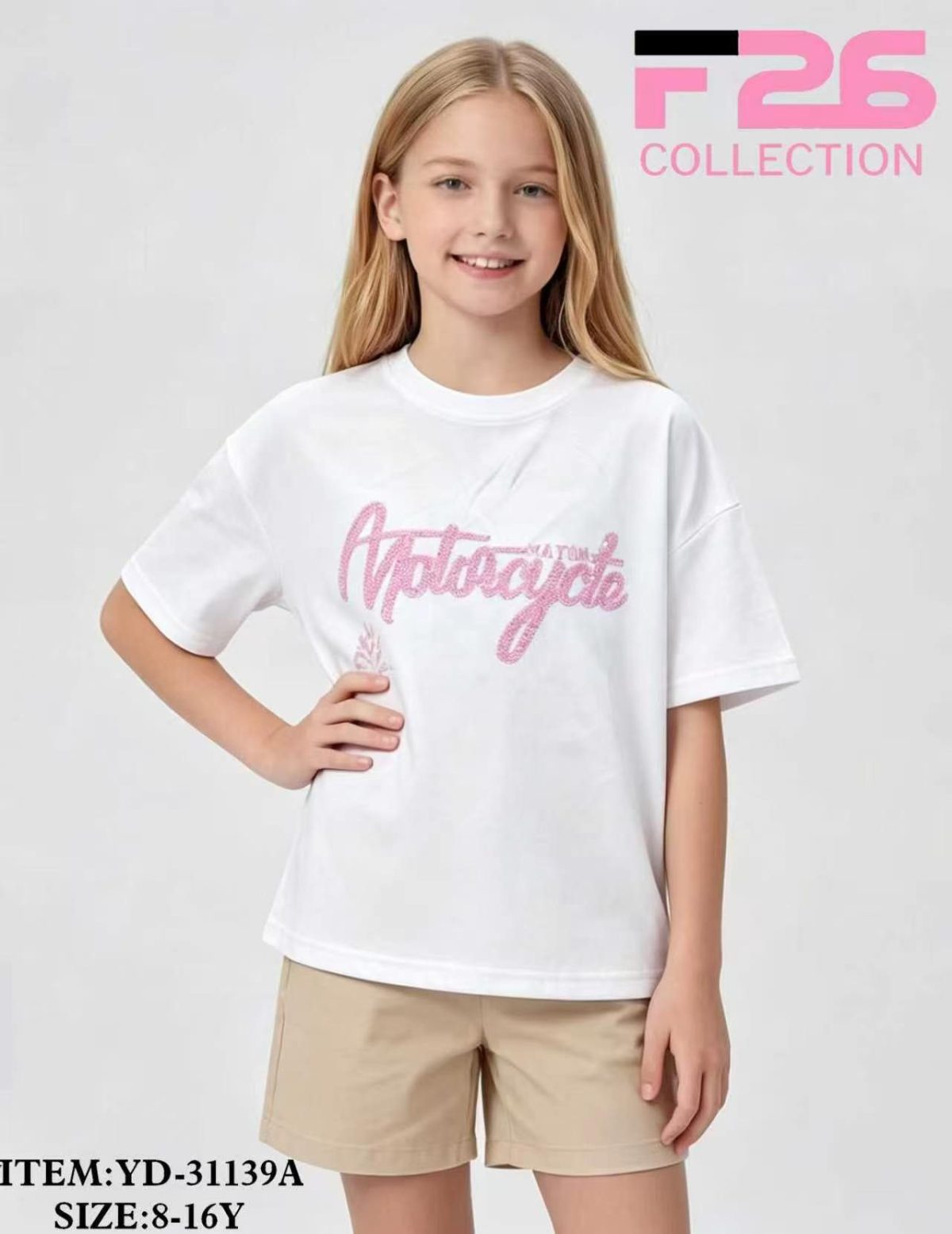Bluzka DZIECIĘCA size 8-16 lat_ paczka 5szt _1 kolor 8606145