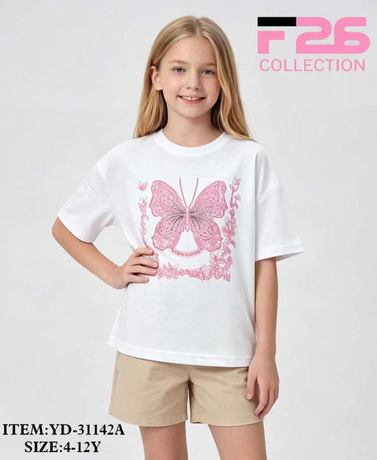 Bluzka DZIECIĘCA size 4-12 lat_ paczka 5szt _1 kolor 8606146