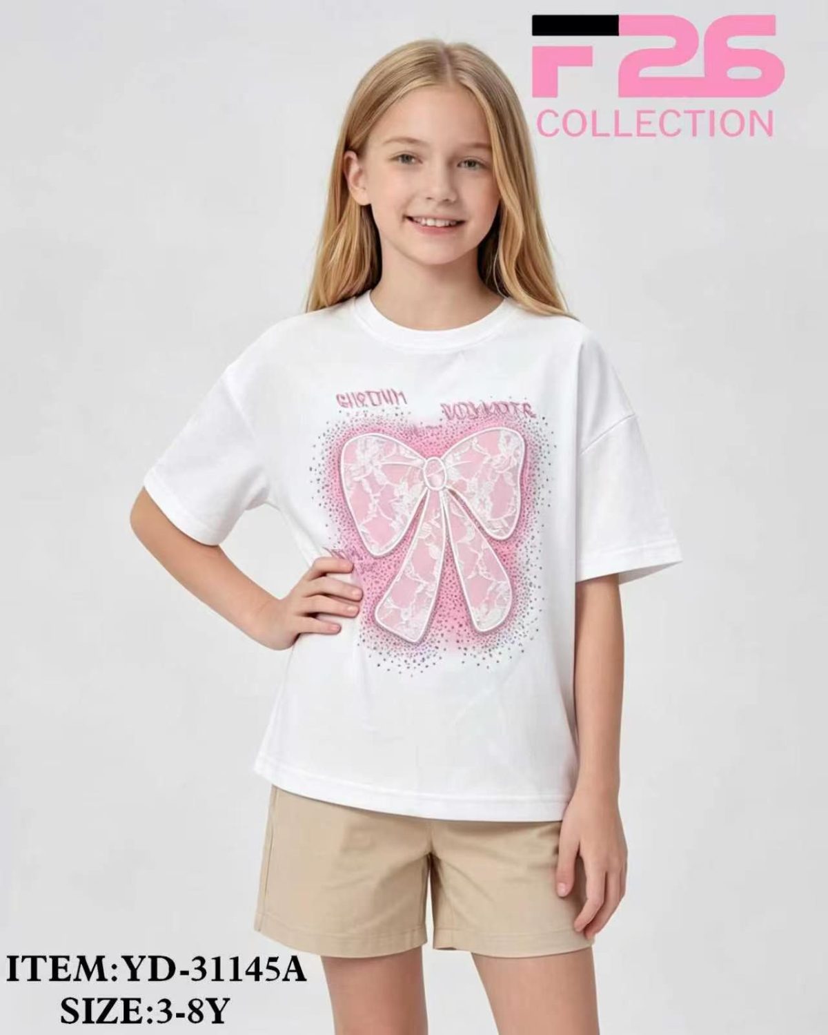 Bluzka DZIECIĘCA size 3-8 lat_ paczka 5szt _1 kolor 8606147
