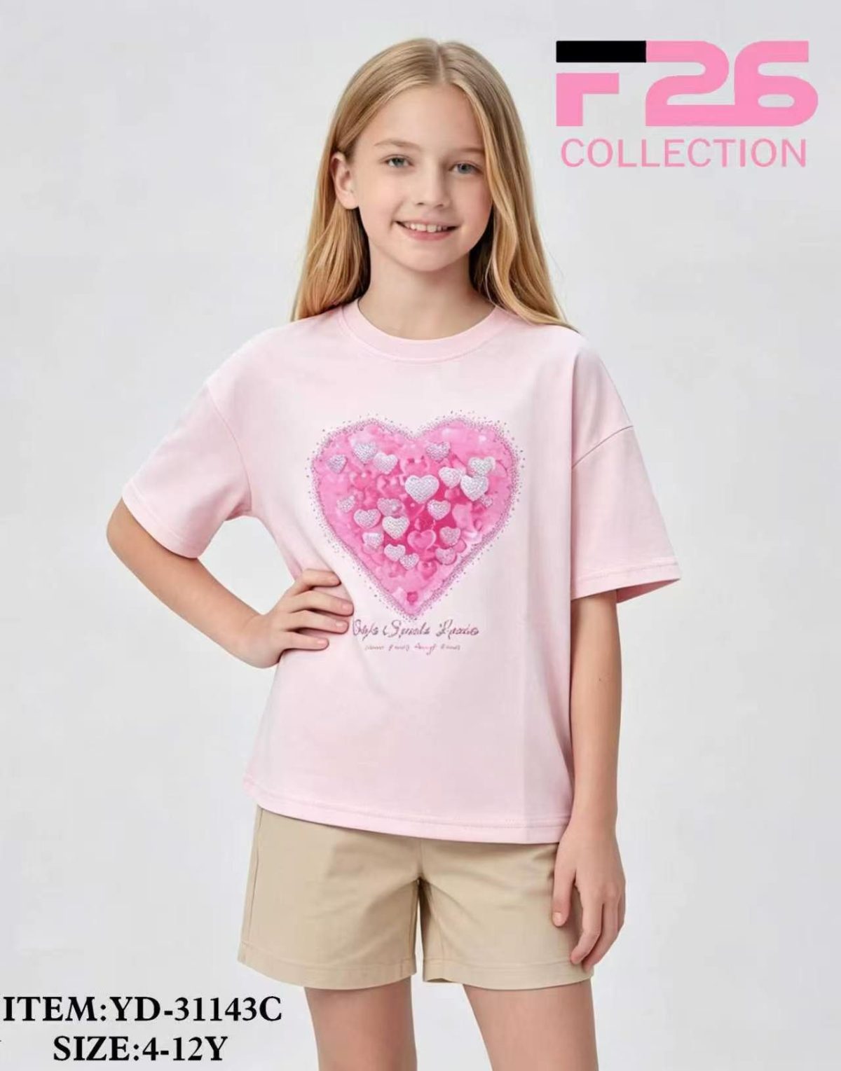 Bluzka DZIECIĘCA size 4-12 lat_ paczka 5szt _1 kolor 8606148