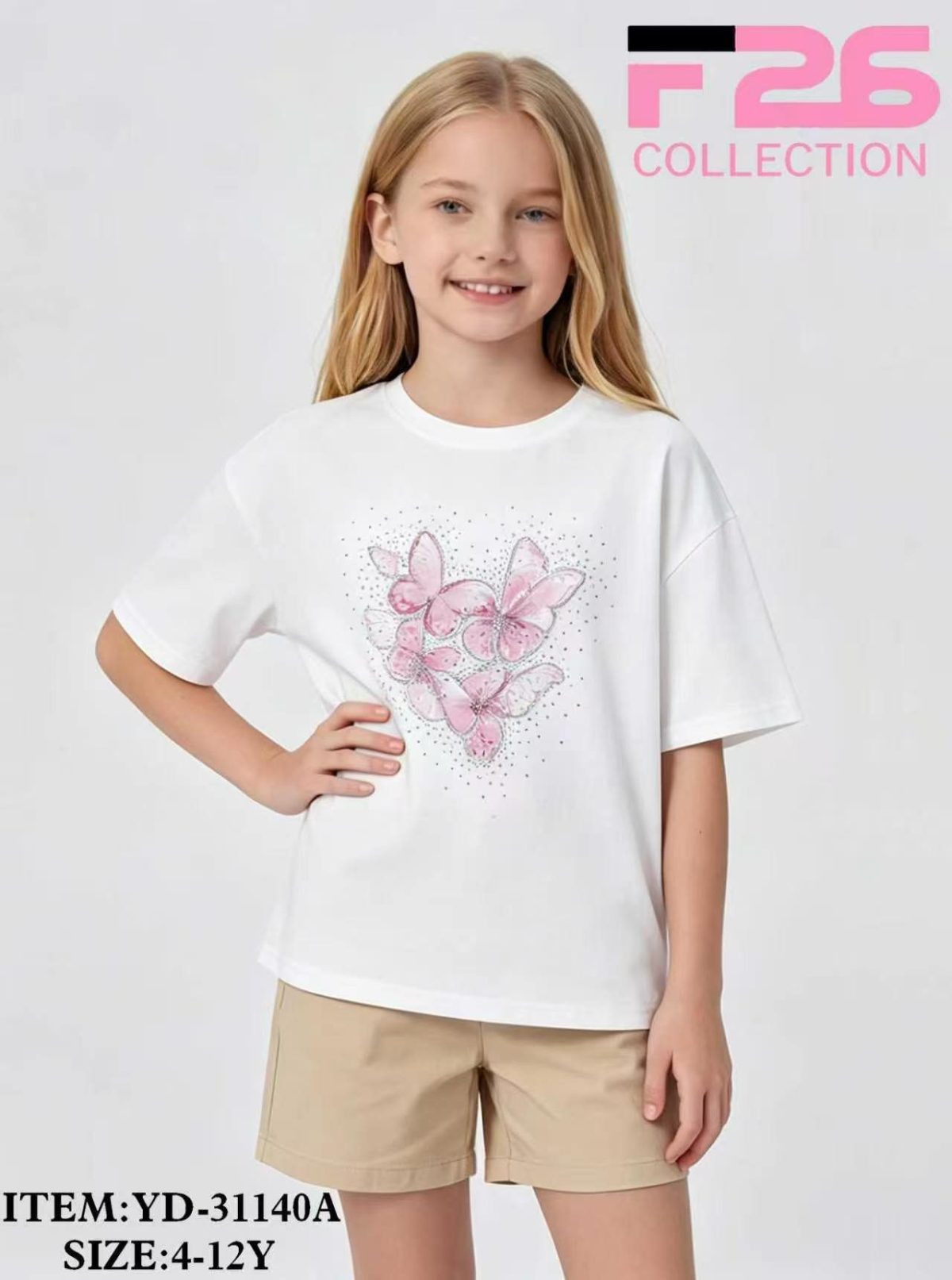 Bluzka DZIECIĘCA size 4-12 lat_ paczka 5szt _1 kolor 8606156