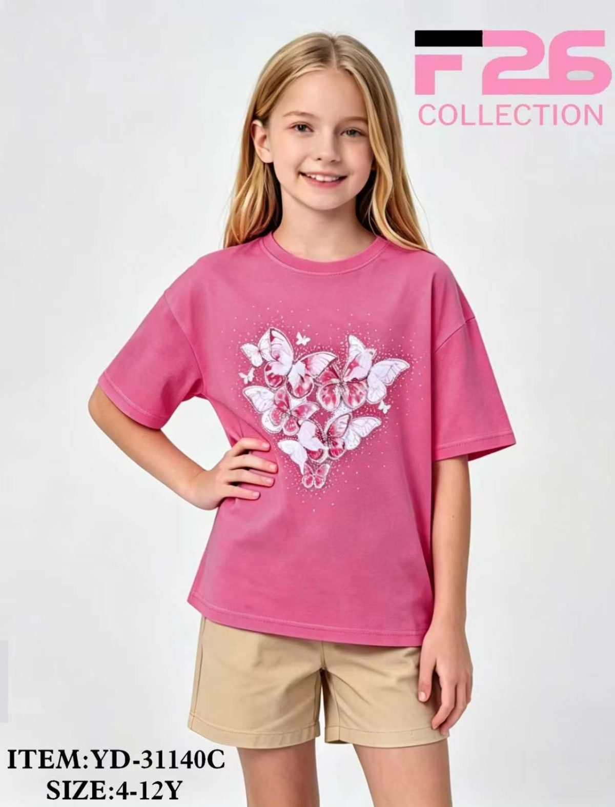 Bluzka DZIECIĘCA size 4-12 lat_ paczka 5szt _1 kolor 8606157