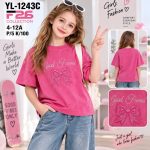 Bluzka DZIECIĘCA size 4-12 lat_ paczka 5szt _1 kolor 7224005