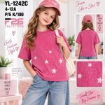 Bluzka DZIECIĘCA size 4-12 lat_ paczka 5szt _1 kolor 7224008