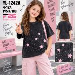 Bluzka DZIECIĘCA size 4-12 lat_ paczka 5szt _1 kolor 7224009