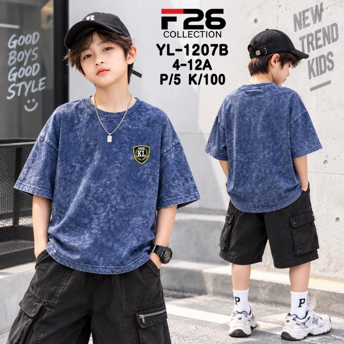 Bluzka DZIECIĘCA size 4-12 lat_ paczka 5szt _1 kolor 7224014