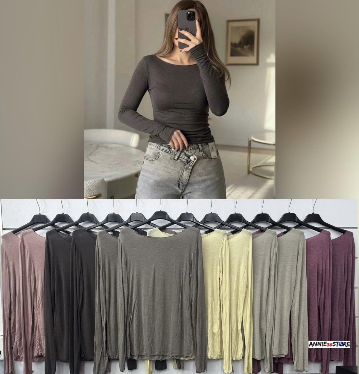 Bluzki Damskie wloskie_size uni_paczka 6szt_mix kolor 7224467