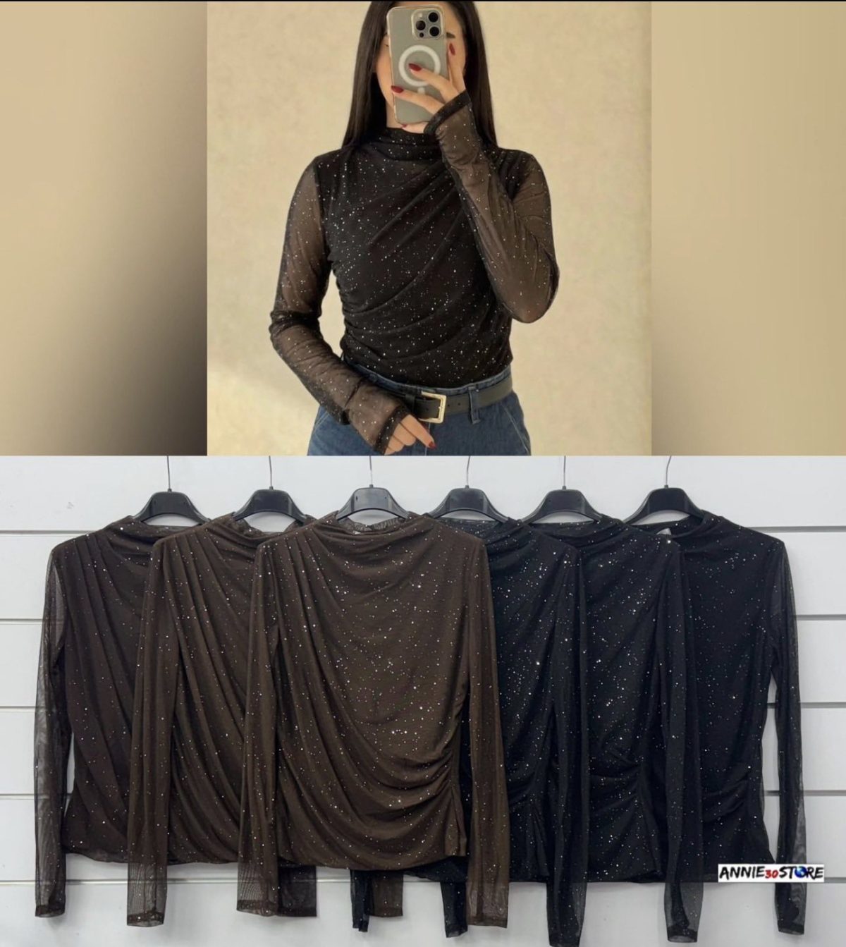 Bluzki Damskie wloskie_size uni_paczka 6szt_mix kolor 7224471