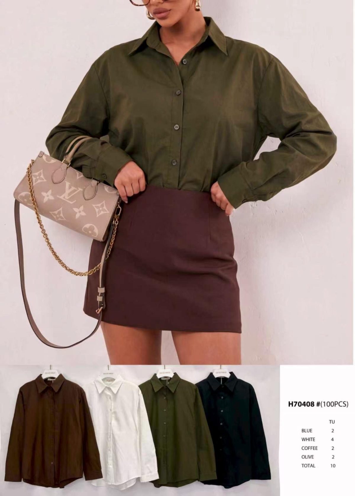Koszule DAMSKA TURECKA_size uni_paczka 10 szt_mixkolor 7224309