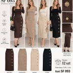 Spódnica długa DAMSKA TURECKA_size uni_paczka 12 szt_mixkolor 7224382