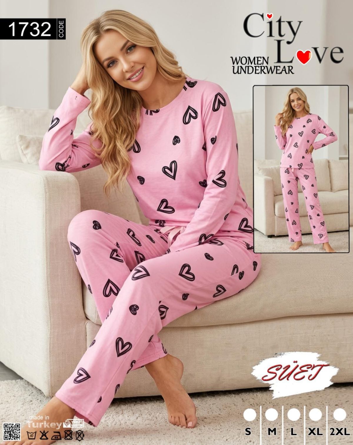 Piżamy DAMSKA TURECKA_size s-2xl_paczka 10 szt_1kolor 7224559