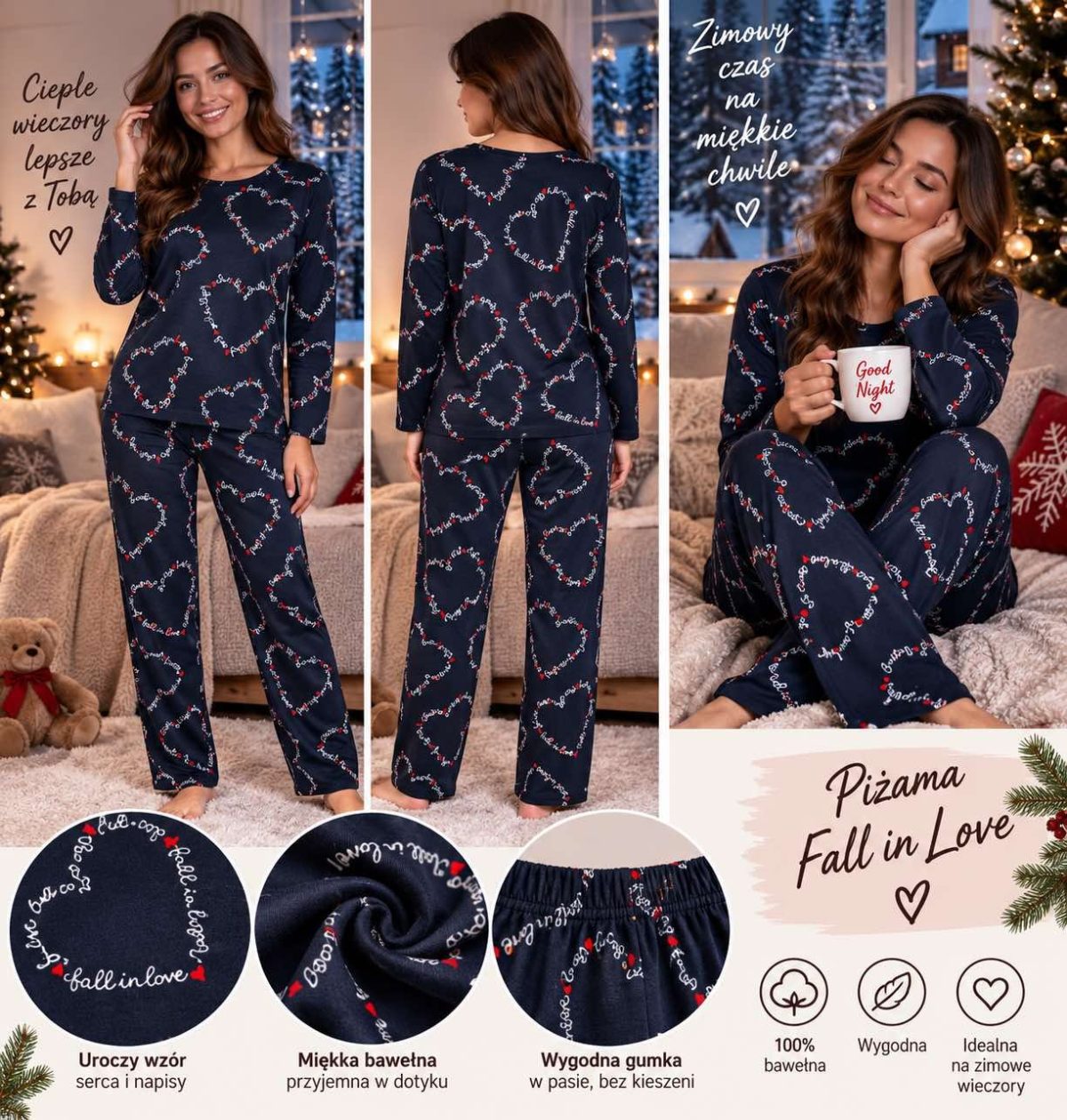 Piżamy DAMSKA TURECKA_size s-2xl_paczka 10 szt_1kolor 7224562
