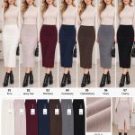 Spódnica długa Damskie Size s-xl_ paczka 10szt _mix kolor 7224577