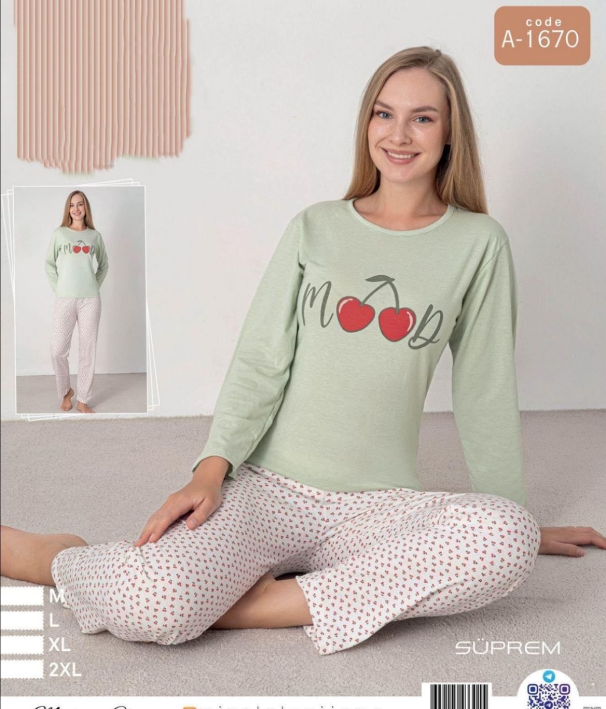 Piżamy DAMSKA _size m-2xl_paczka 8 szt_1kolor 5024510