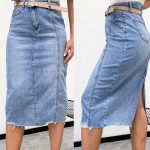 Spódnica krótka Jeansowa Damskie M’sara _size 30-40_paczka 10szt_ 5025024