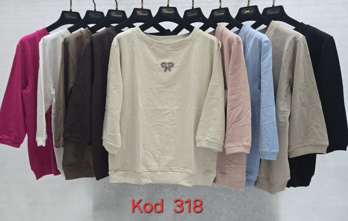 Bluzki Damskie Tureckie _size uni_ paczka 12szt_ mix kolor 8073047
