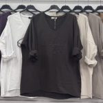 Bluzki Damskie Włoskie_ size uni_ paczka 6szt_ mix kolor 8072712