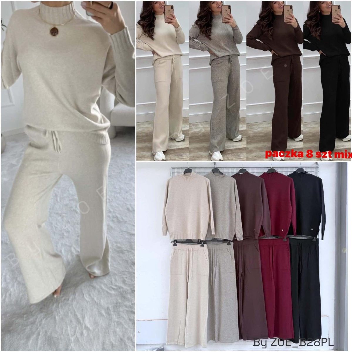 Komplety damskie POLSKA _ Size uni_ paczka 8szt_ mix kolor 2644844