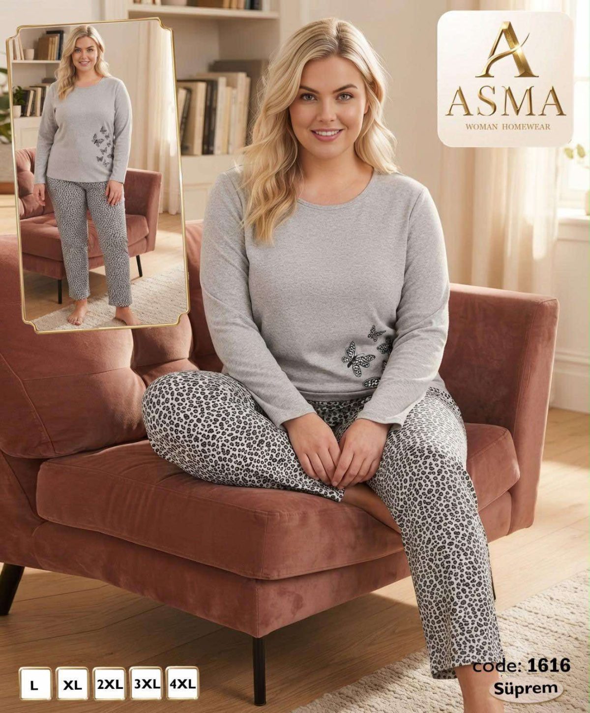 Piżamy DAMSKATURECKA_size l-4xl_paczka 10 szt_mixkolor 2645219