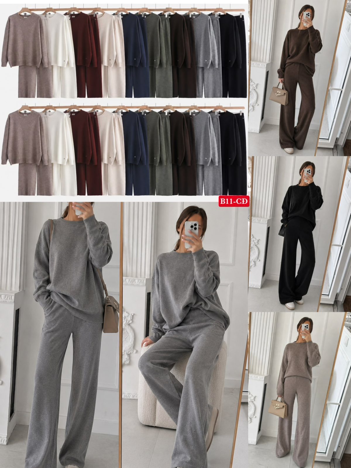 Komplety Damskie Włoskie_ size uni_ paczka 6szt_ mix kolor 3093330