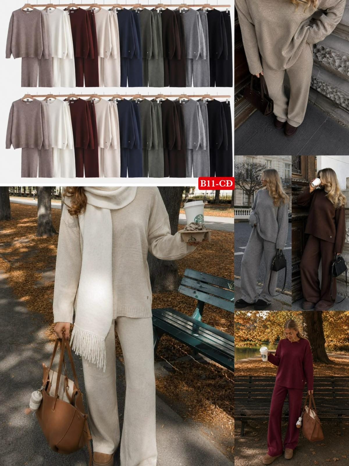 Komplety Damskie Włoskie_ size uni_ paczka 6szt_ mix kolor 3093333