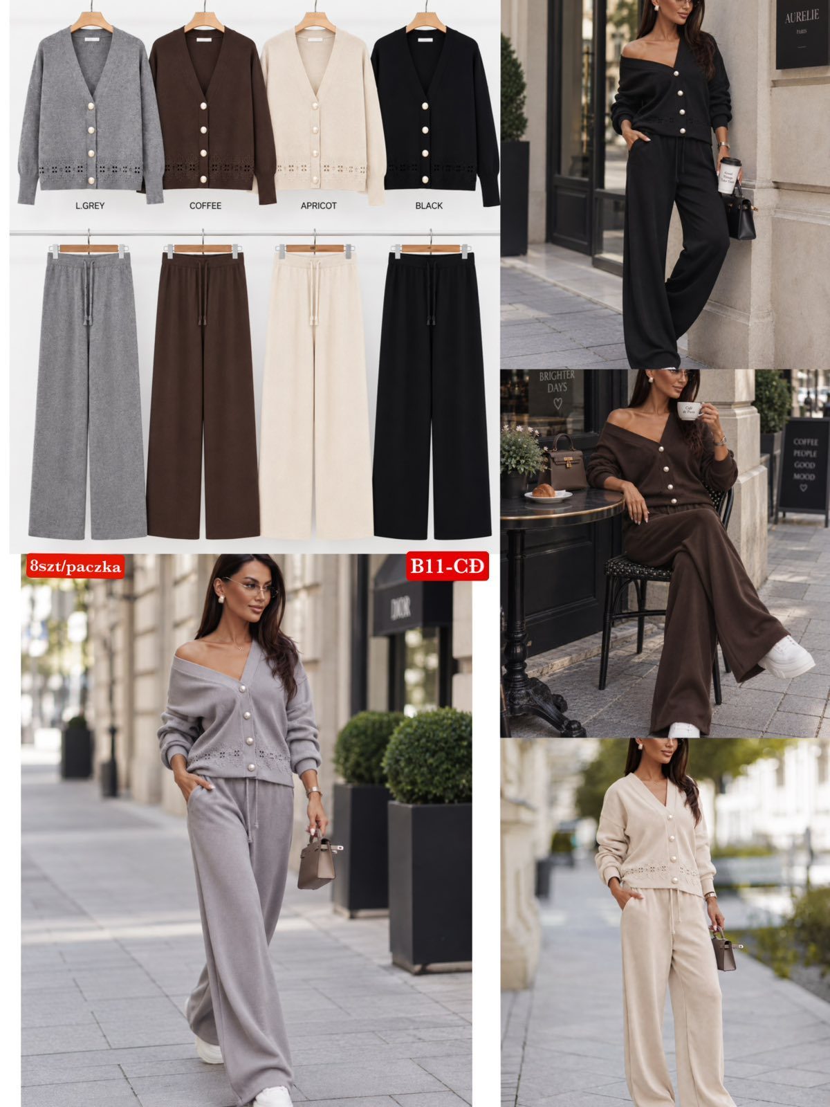 Komplety Damskie Włoskie_ size uni_ paczka 6szt_ mix kolor 3093363