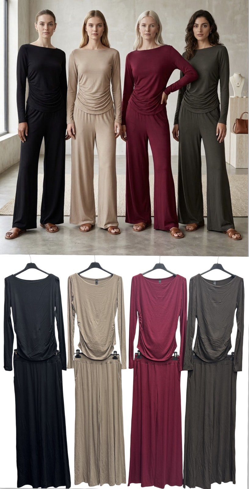 Komplety Damskie wloskie _size uni_ paczka 6szt_ mix kolor 3093721