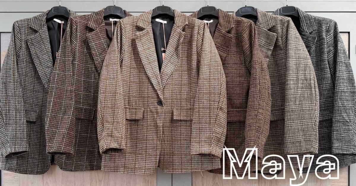 Marynarki Damskie Włoskie_ size uni_ paczka 6szt_ mix kolor 3093741