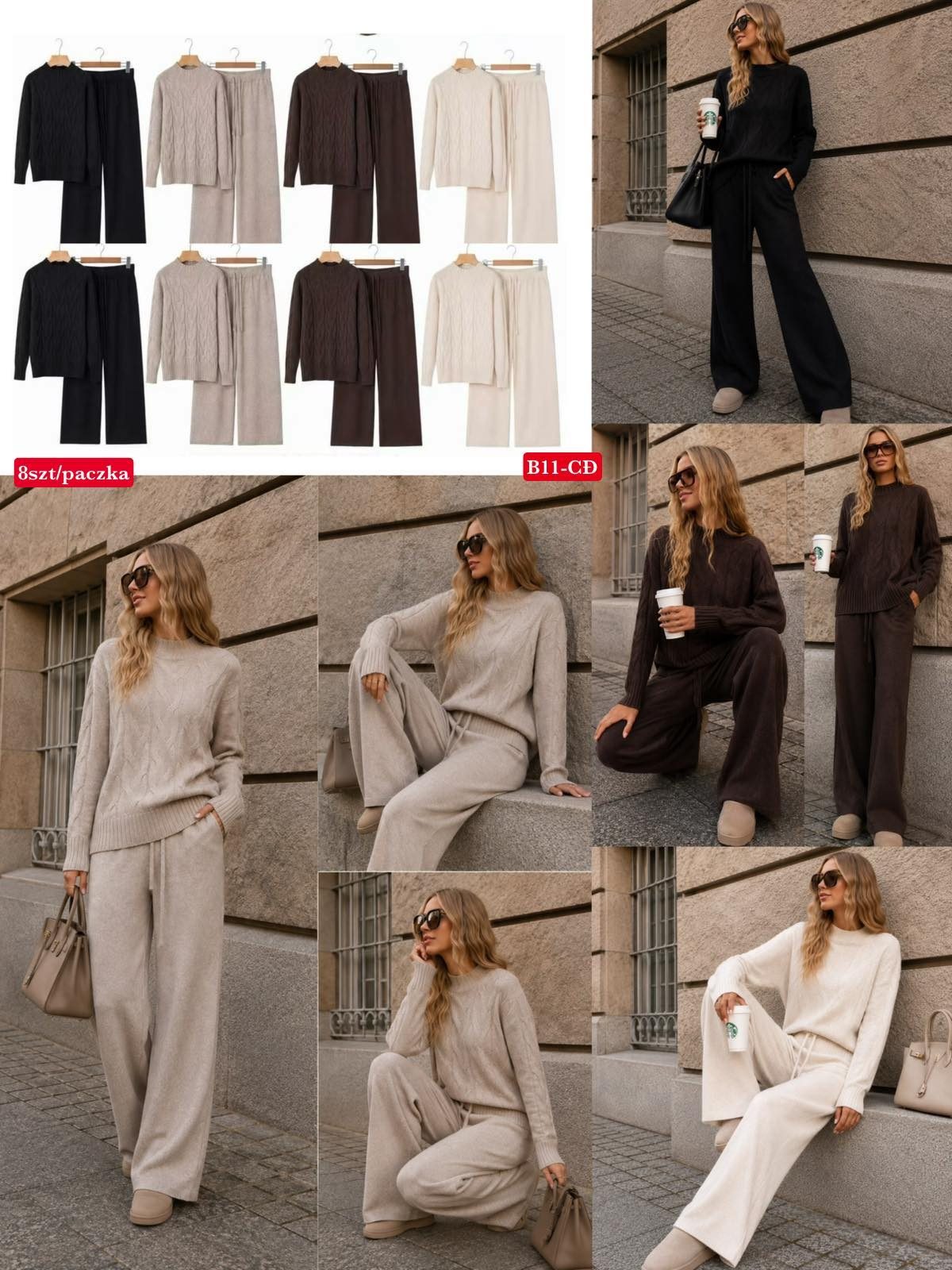 Komplety Damskie Włoskie_ size uni_ paczka 6szt_ mix kolor 3093398